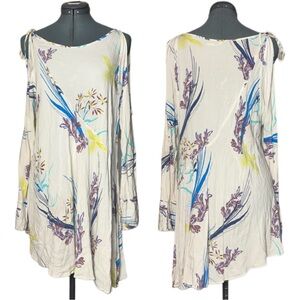 Free People Clear Skies Cold Shoulder Tunic Woman's Size Medium mini Dress